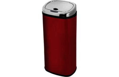 Morphy Richards Chroma 50L Square Sensor Bin - Red.